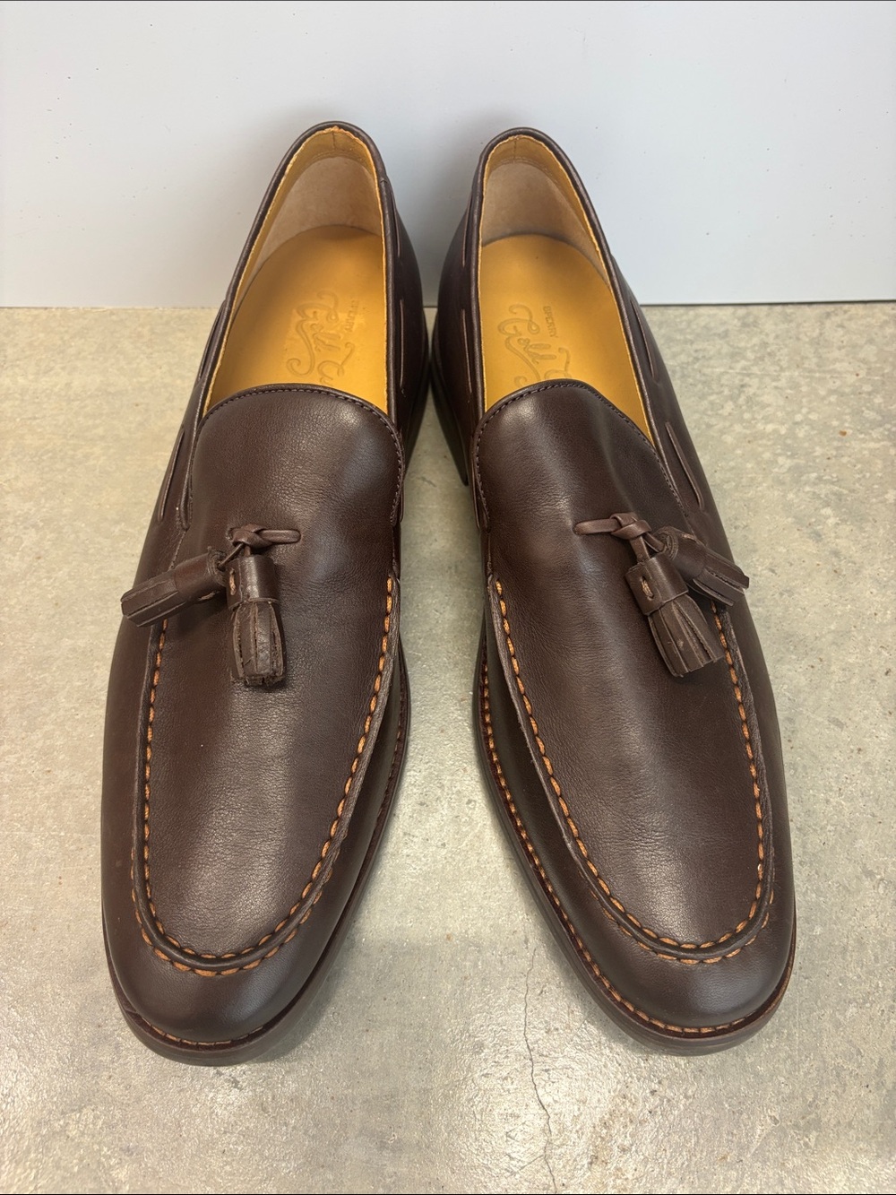 Sperry Men's Dark Brown Leather Tassel Loafers Never worn